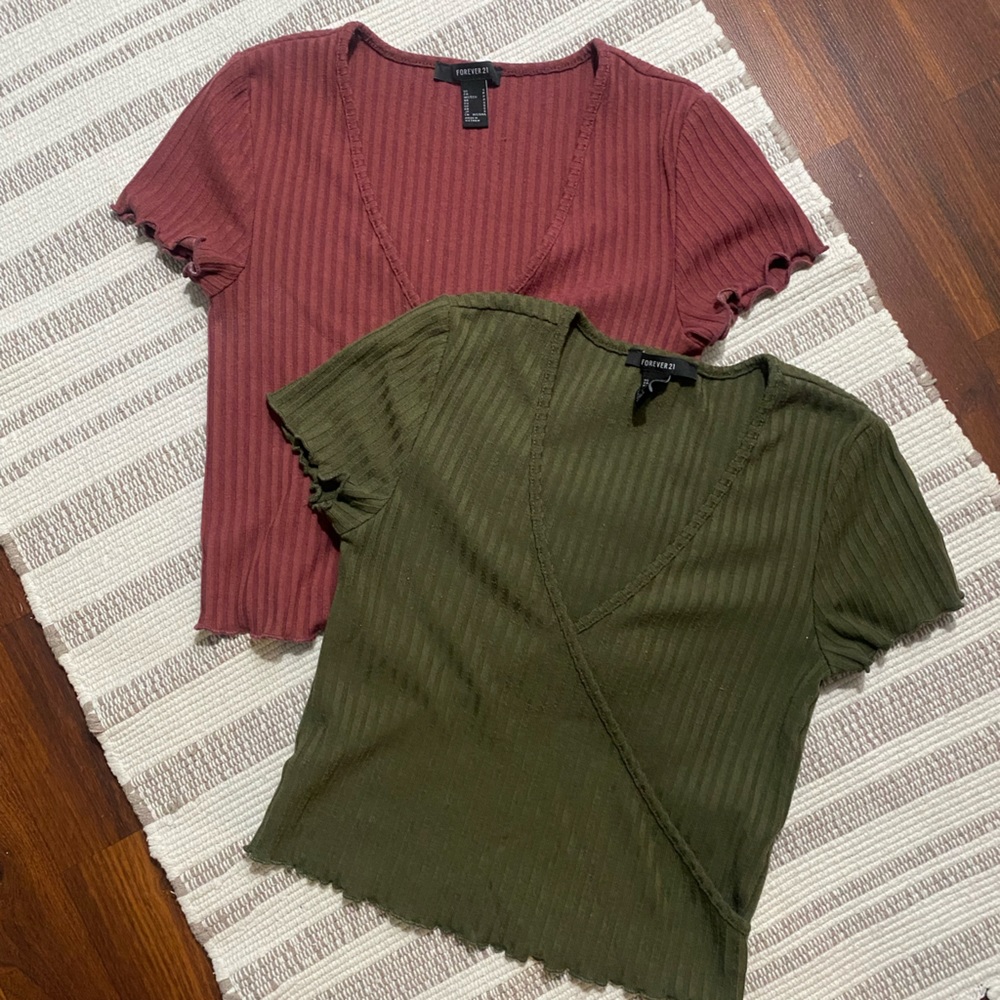 2 Forever 21 top shirts